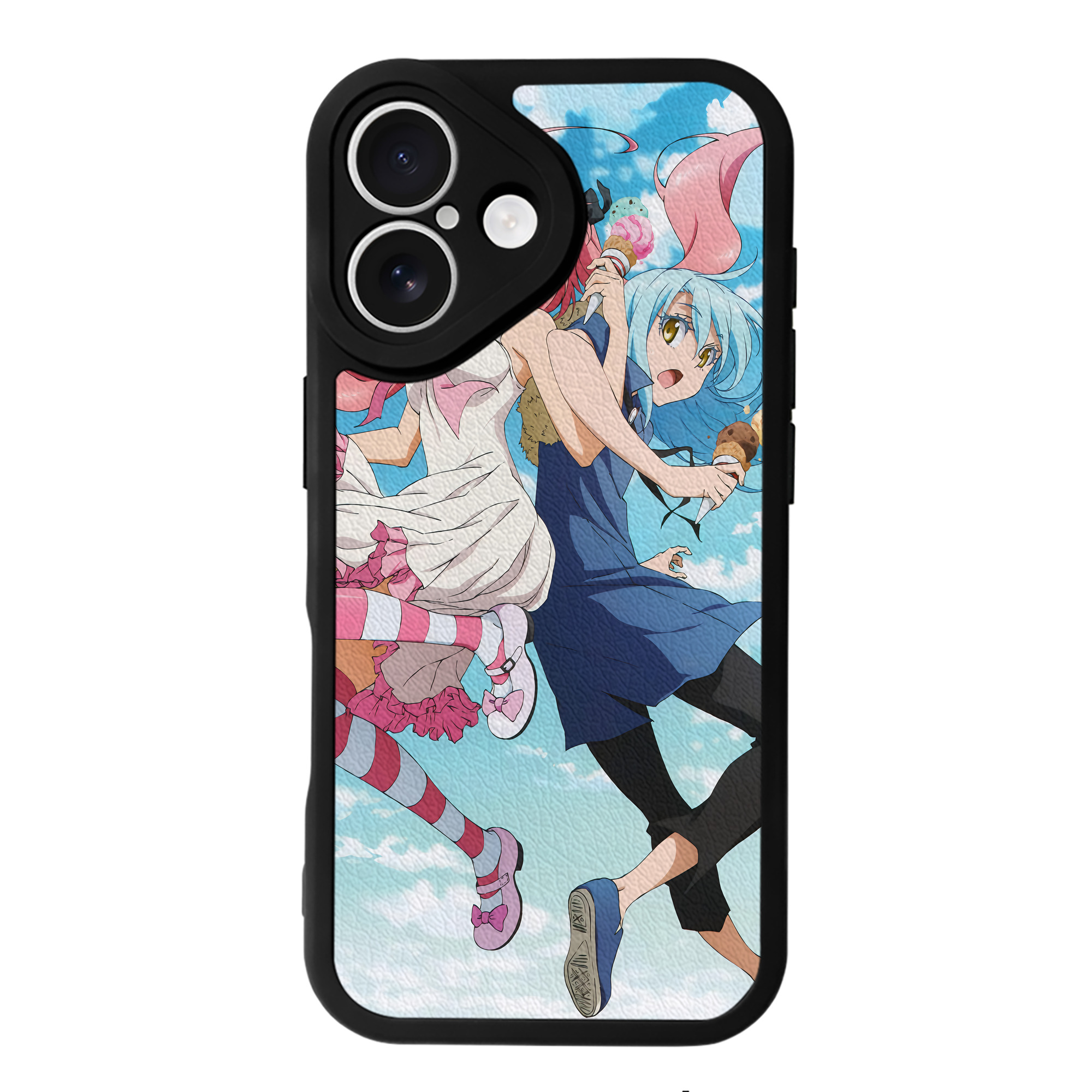 （画像用） 転スラ Regarding Reincarnated to Slime 【iPhone 16シリーズ対応】シリコンスマホケース（レザー調） 材質：シリコン